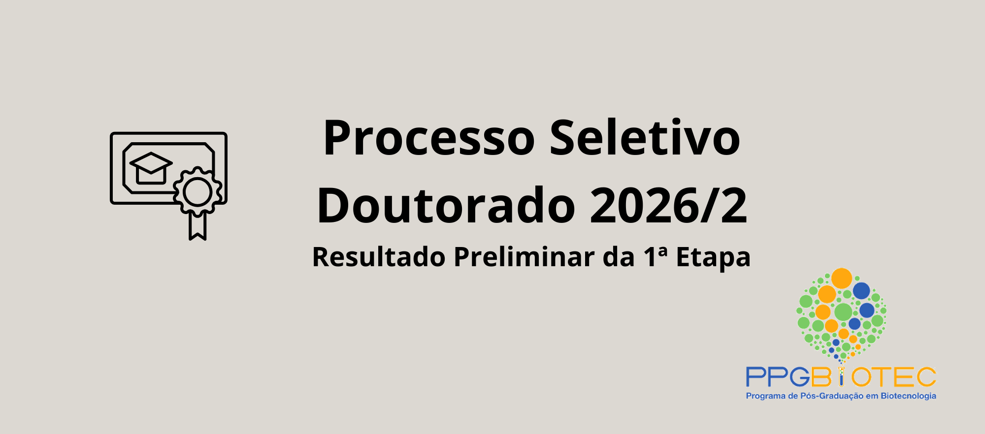 Processo Seletivo Doutorado 2026/2