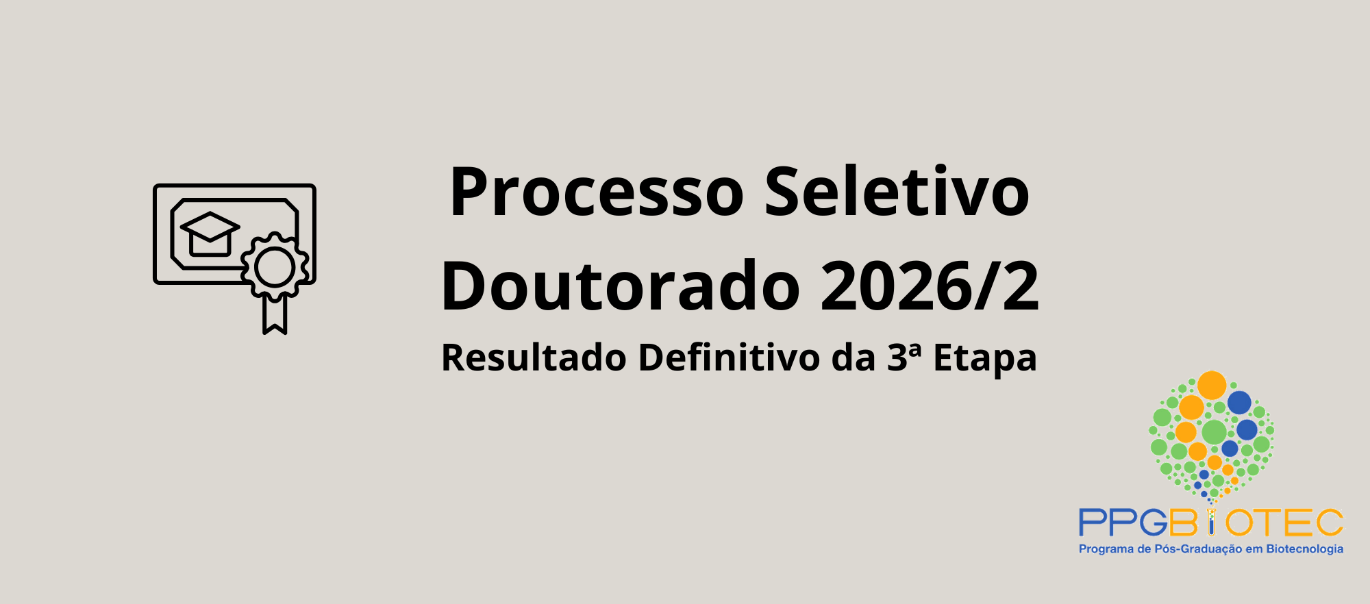 Processo Seletivo Doutorado 2026/2